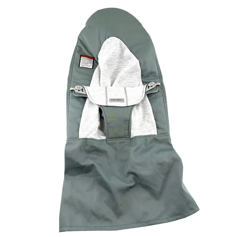 Baby Bjorn Light Sage Gray Extra Fabric Seat for Bouncer Balance Soft Cover